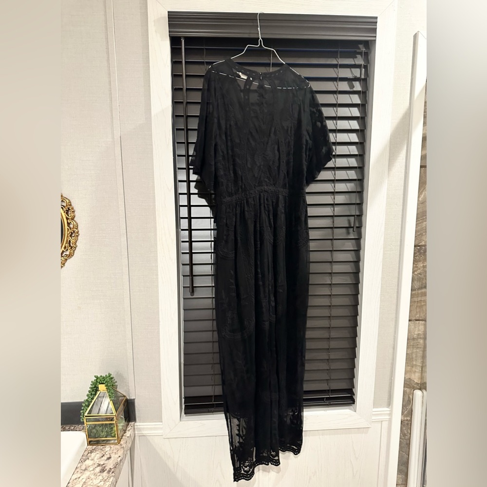 Boho lace maxi dress